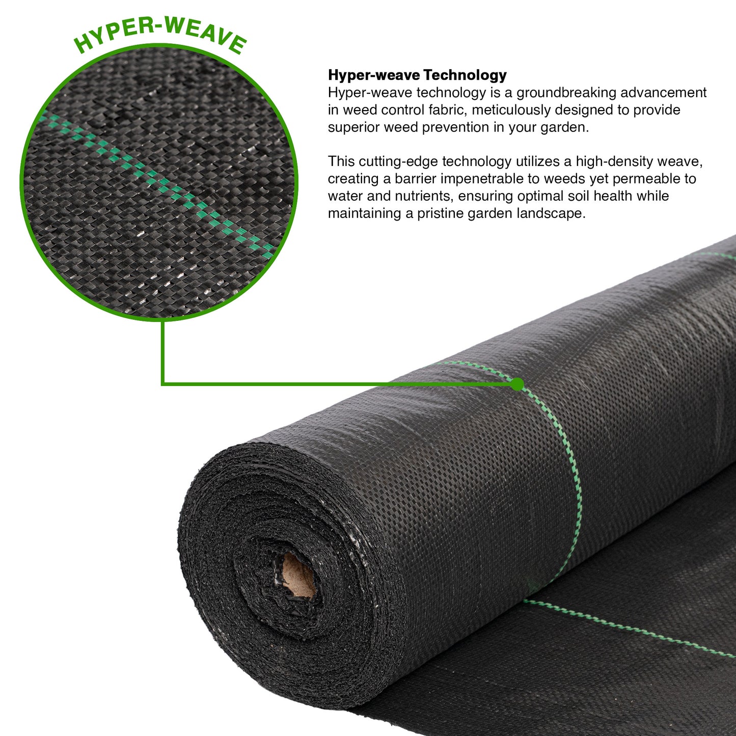 GM 4m x 50m Weed Control Fabric