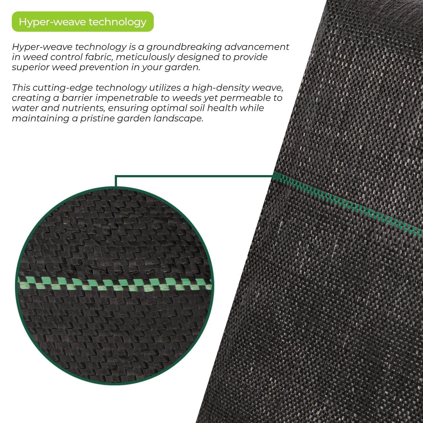 Weed Fabric 100gsm 2m x 50m