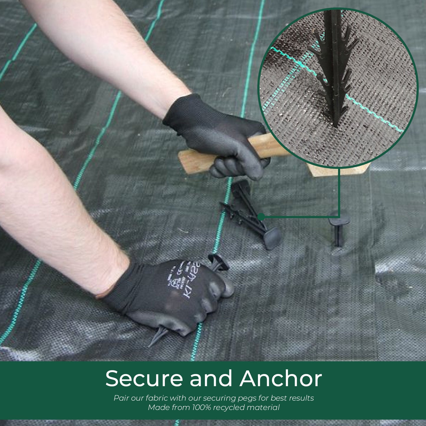 Weed Fabric 100gsm 1m x 80m