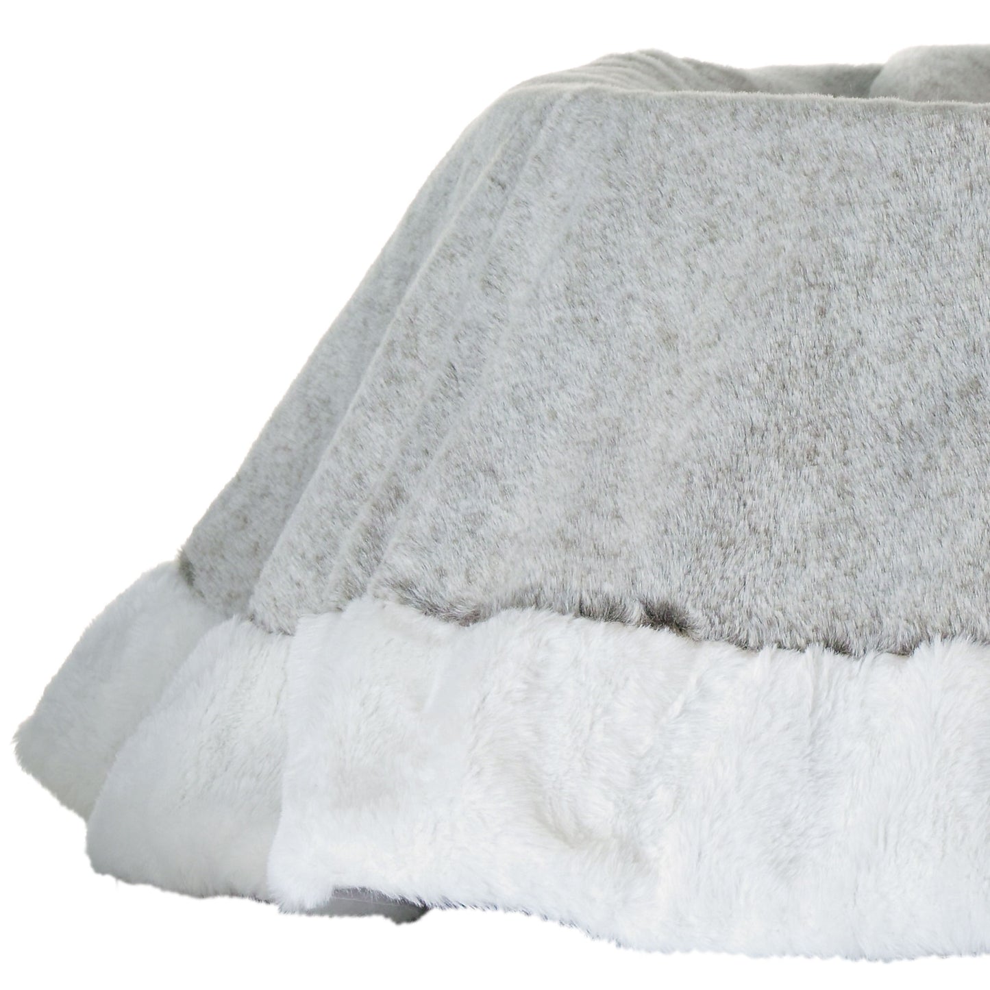 Tree Skirt - Faux Fur (Grey)