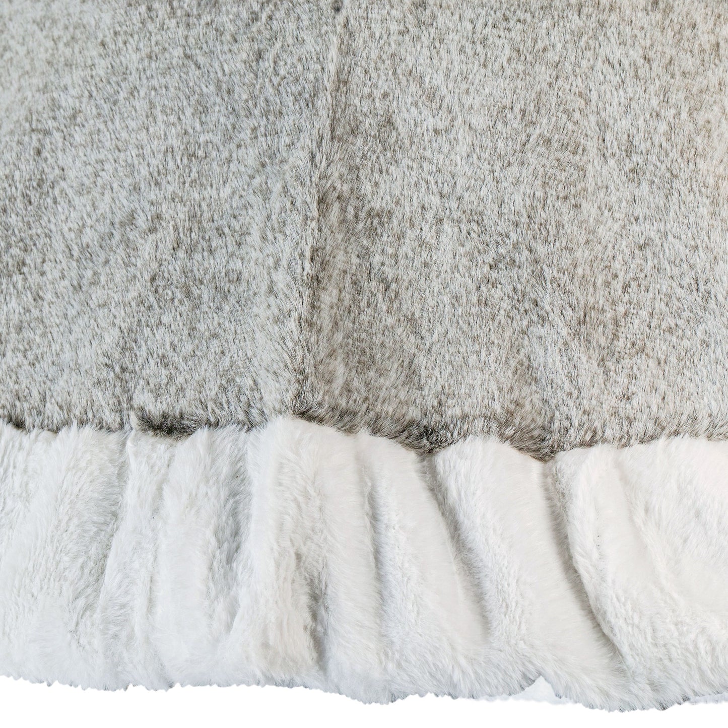 Tree Skirt - Faux Fur (Grey)