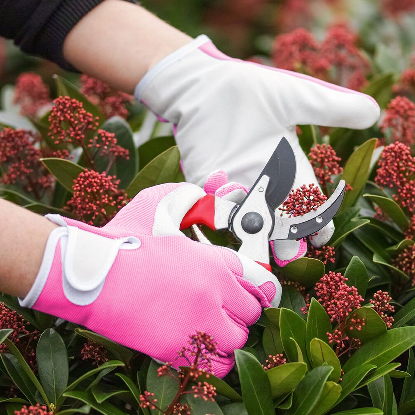 Comfy Gardener Gloves - Electric Pink - Medium