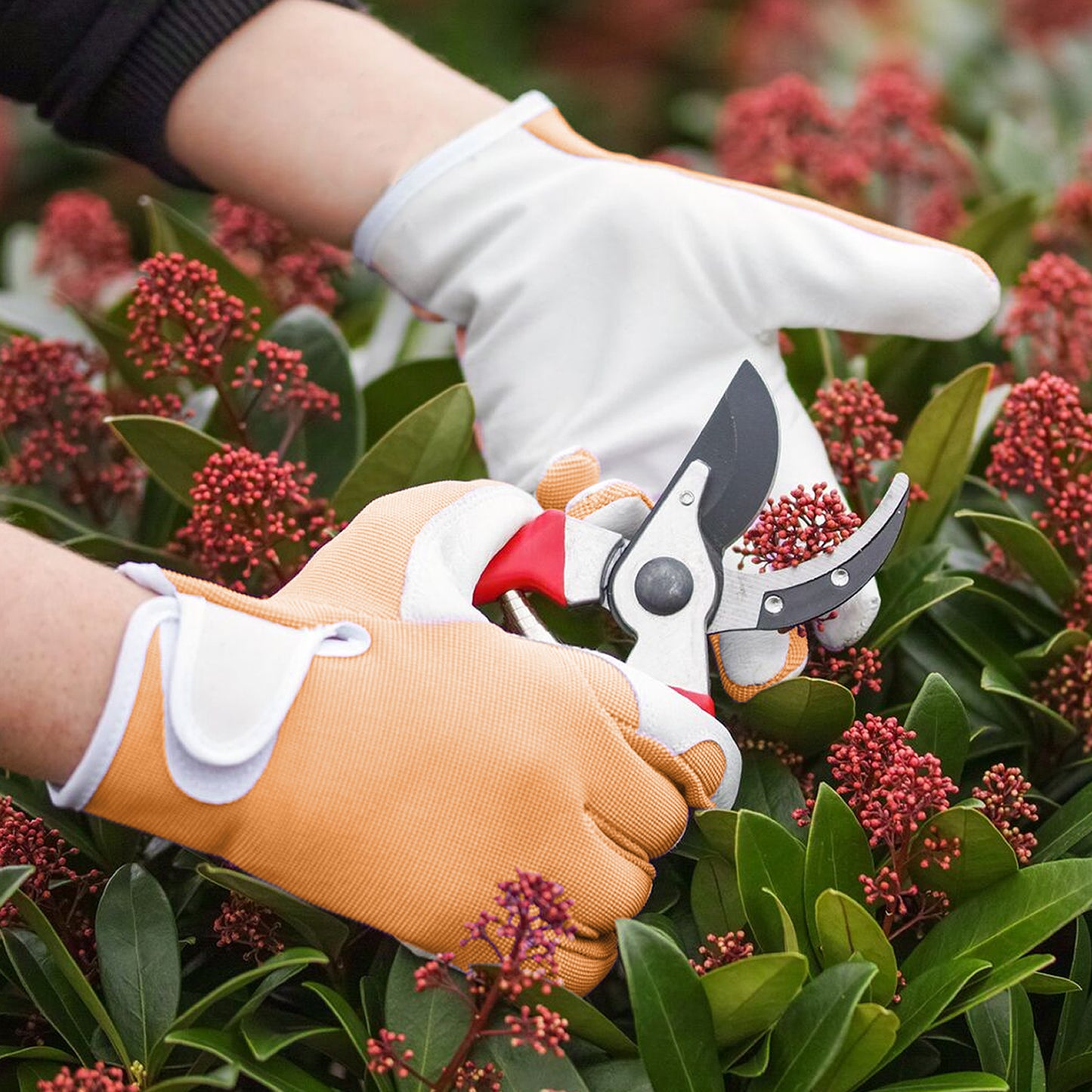 Comfy Gardener Gloves - Sunset Orange - Medium