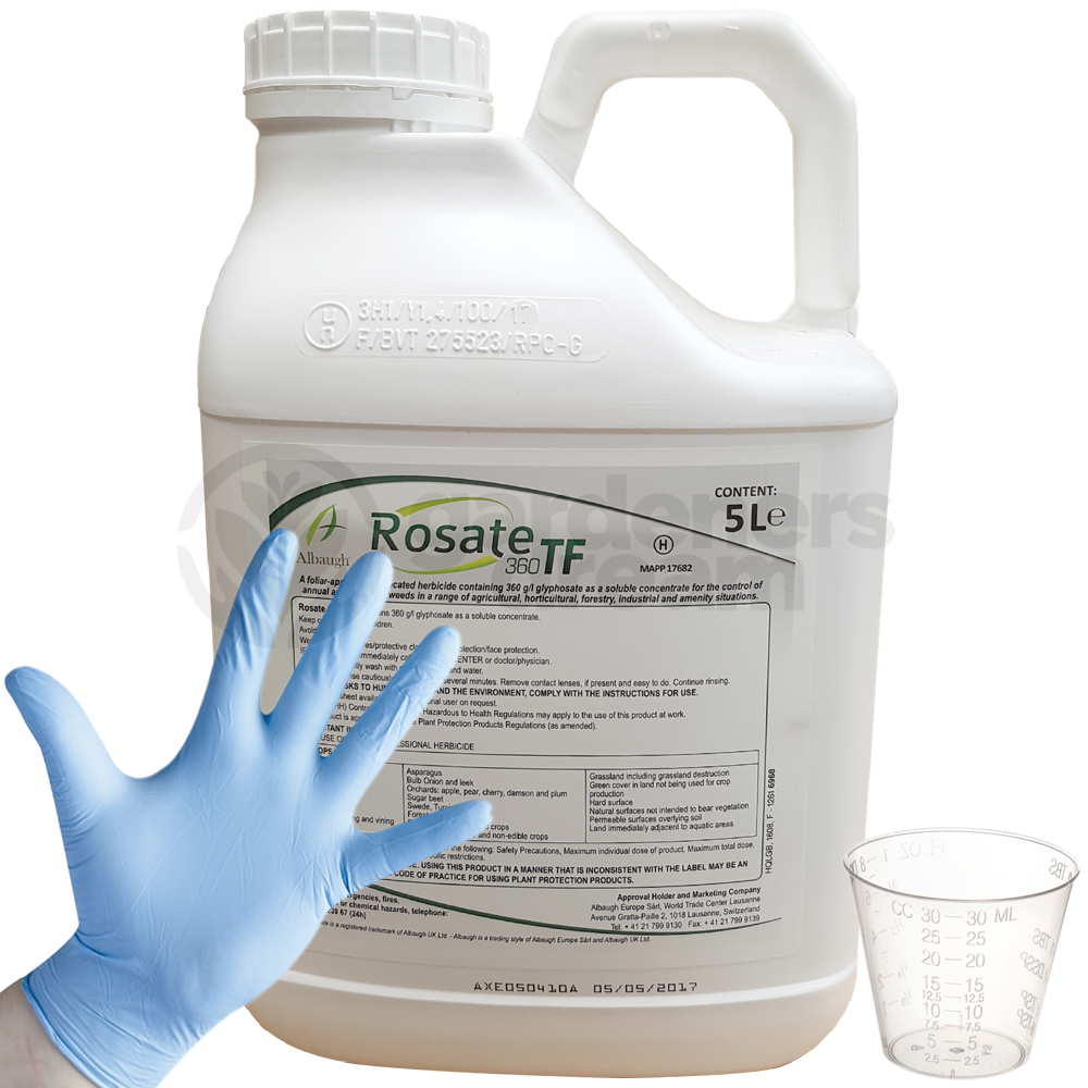 Rosate 360 TF 5 Litre (Free Cup & Gloves Inc.)