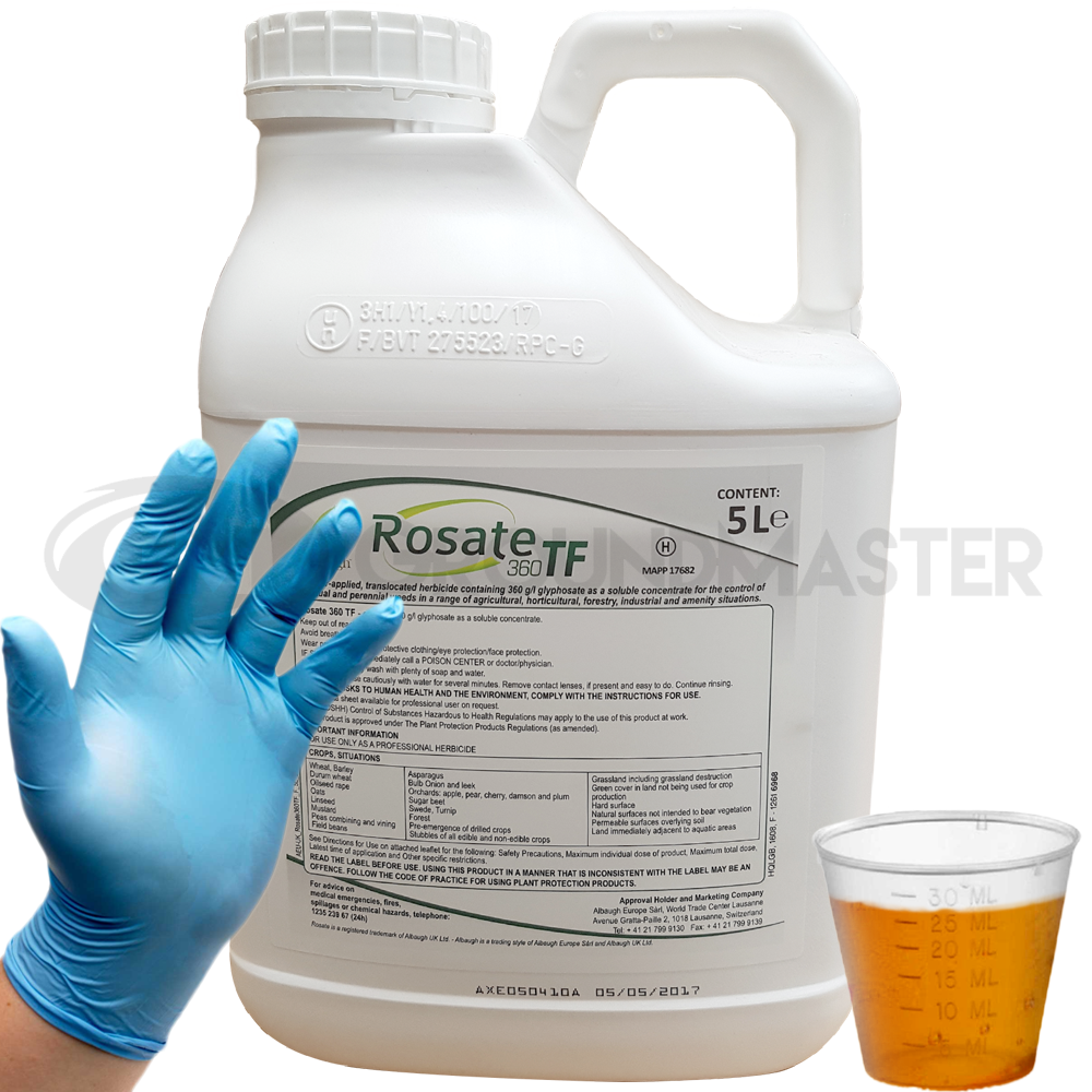 Rosate 360 TF 5 Litre (Free Cup & Gloves Inc.)