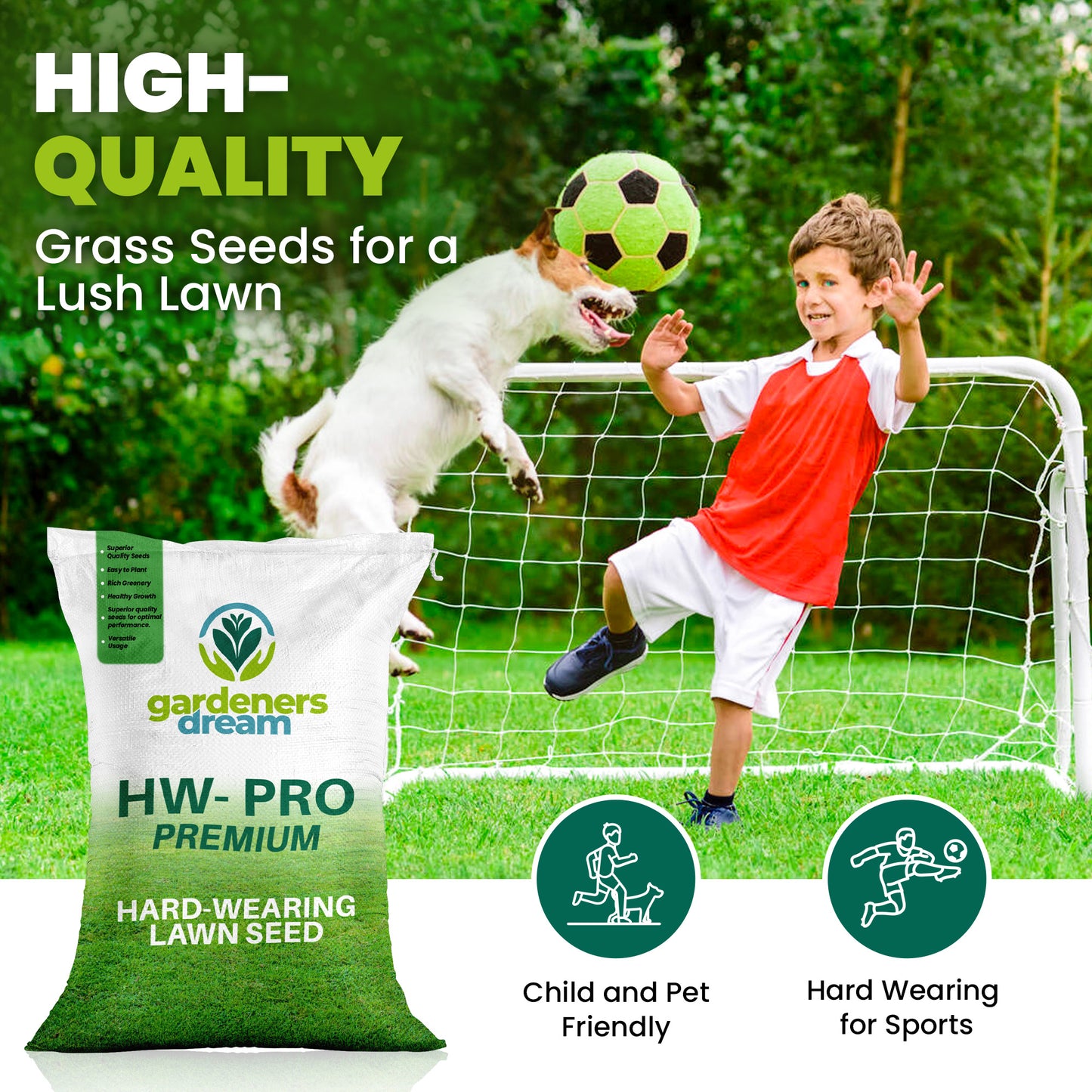 1KG Hard Wearing Grass Seed