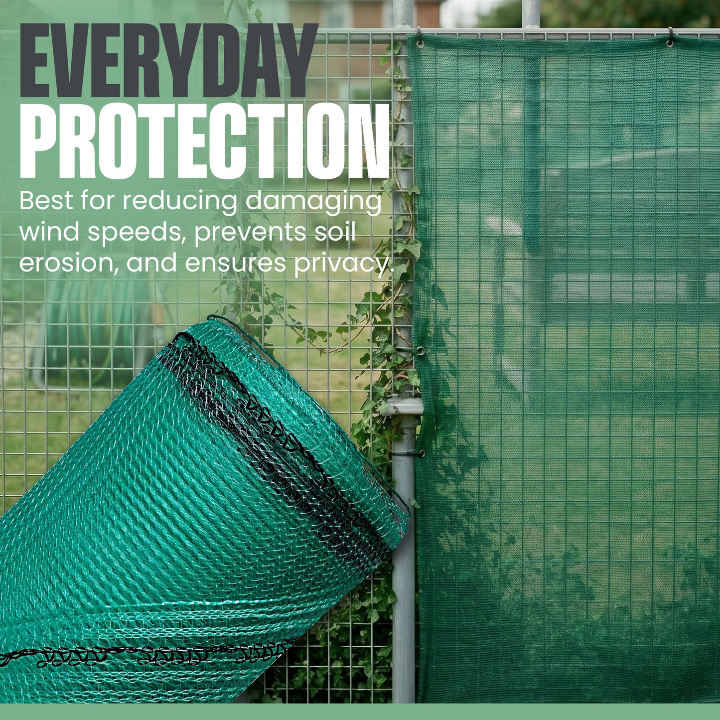 GM Windbreak Netting - Green, 110gsm