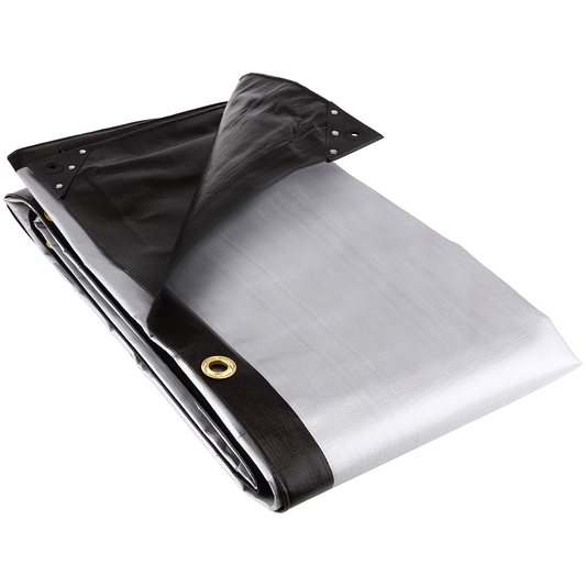 GroundMaster 270gsm Black/Silver Tarpaulin