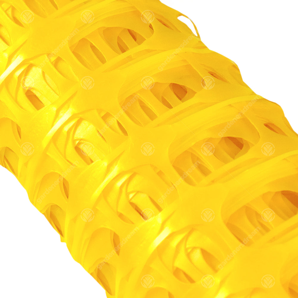 GardenersDream Barrier Fencing + Optional Pins (Yellow)
