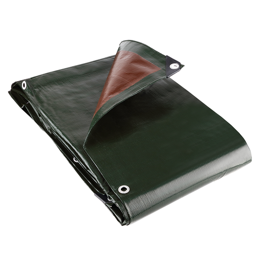 GroundMaster 250gsm Brown/Green Tarpaulins