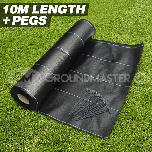 GM 10m Length Weed Control Fabric + Pegs (MASTER)