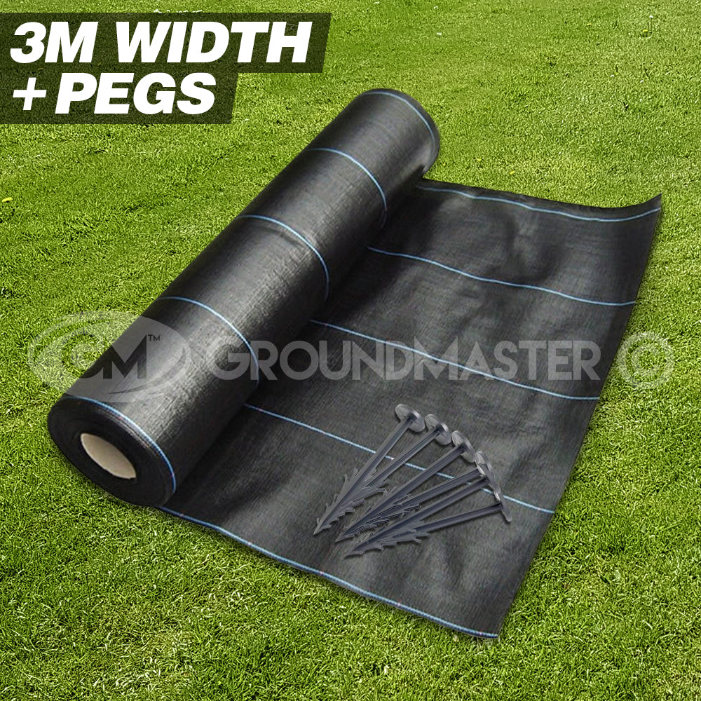 GM 3m x Weed Control Fabric + Pegs (MASTER)