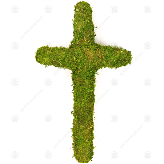 GardenersDream Padded Moss Effect Wreath Crosses