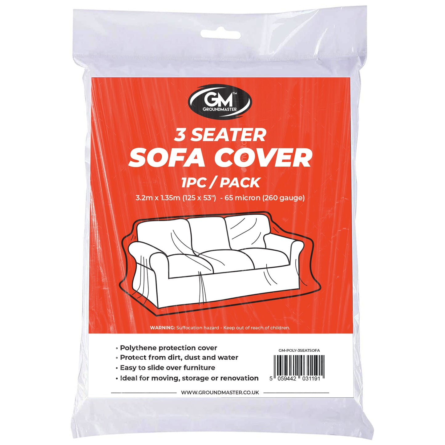 GroundMaster Polythene Seat Cover