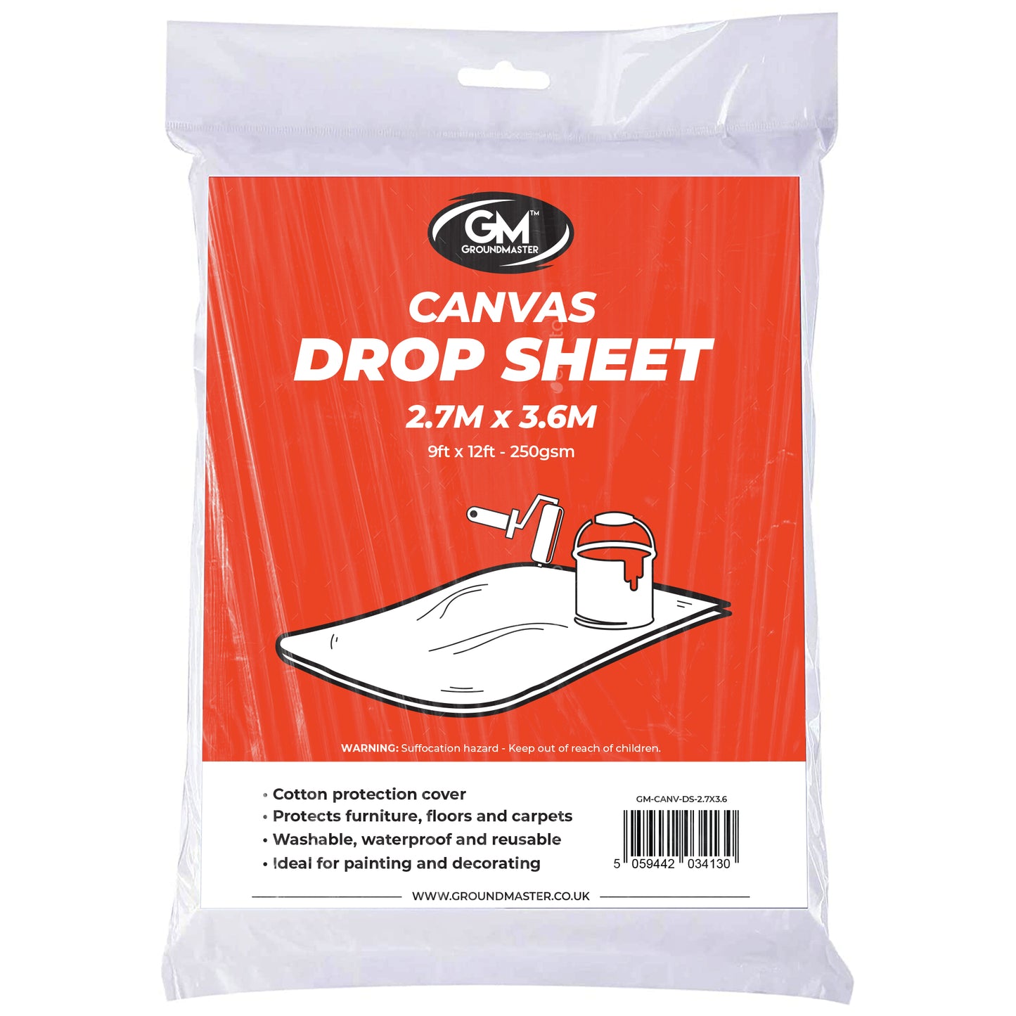 GroundMaster Canvas Drop Sheet