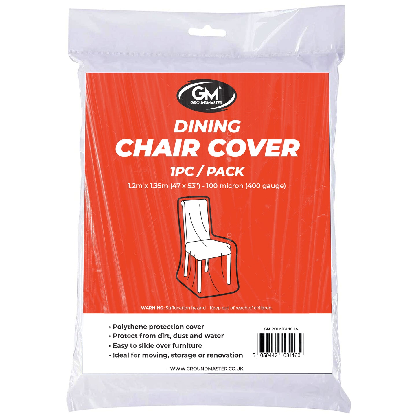 GroundMaster Polythene Seat Cover