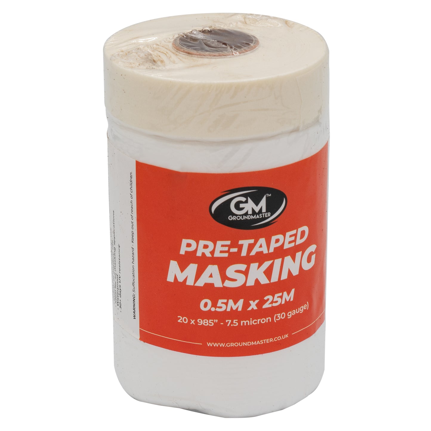 GroundMaster Polythene Pre-Taped Masking Film