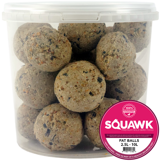 SQUAWK Suet Fat Balls (Litre Tubs)