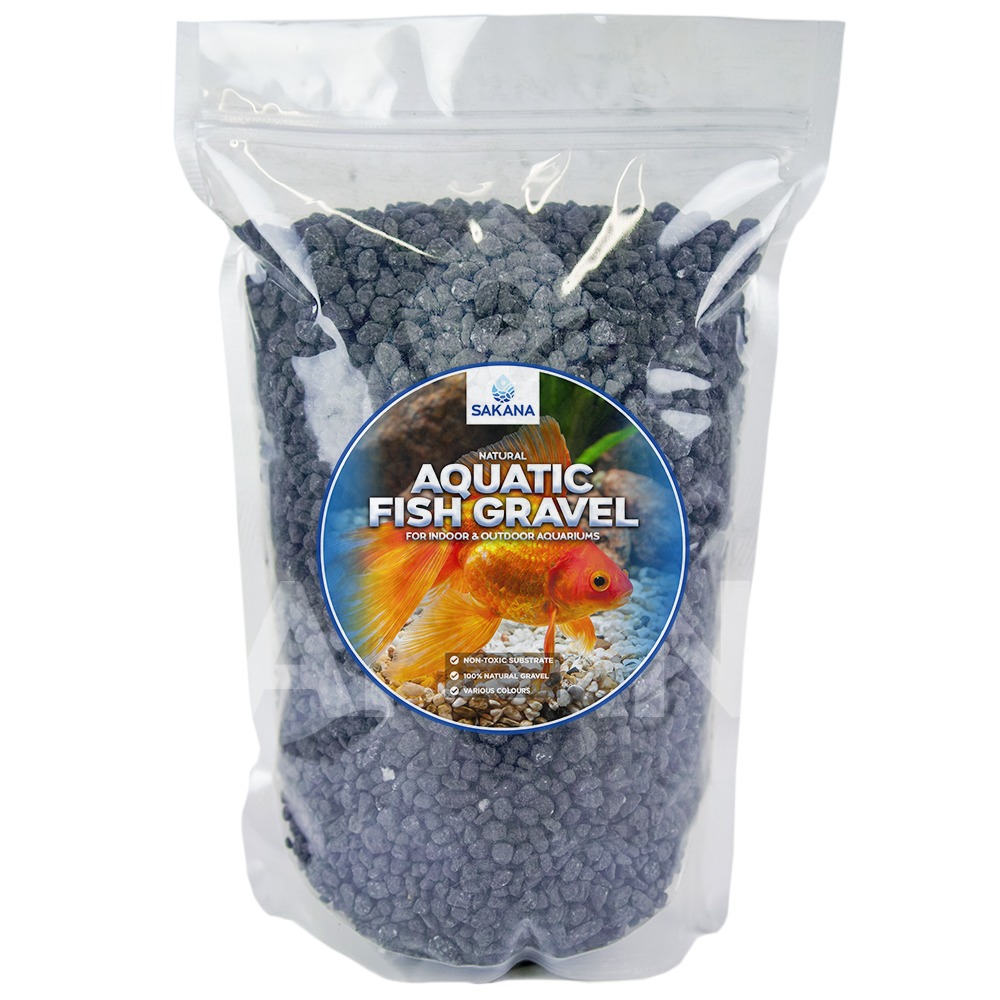 Sakana Coloured Aquatic Fish Gravel (Black)