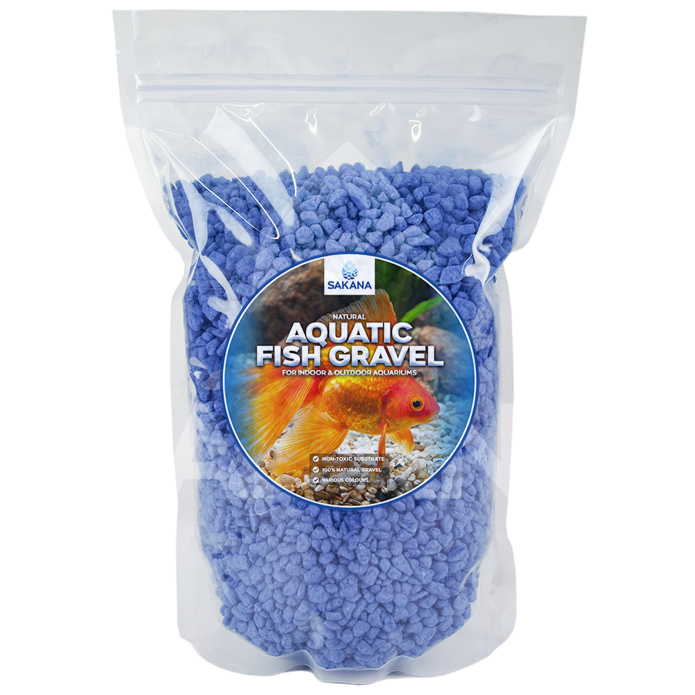 Sakana Coloured Aquatic Fish Gravel (Dark Blue)