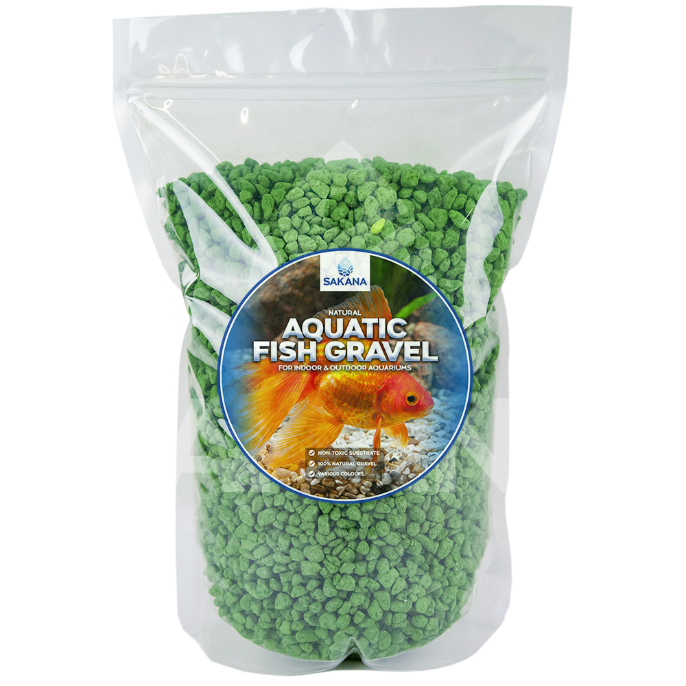 Sakana Coloured Aquatic Fish Gravel (Green)