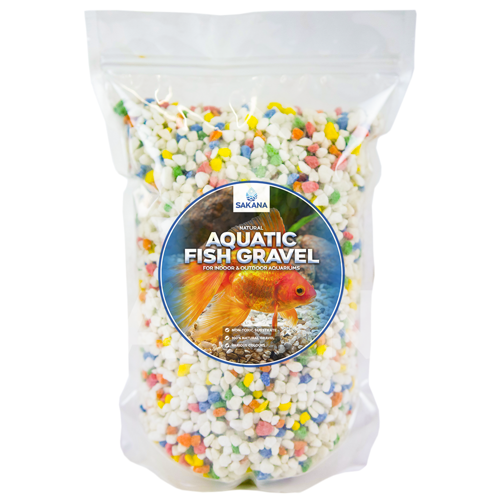 Sakana Coloured Aquatic Fish Gravel (Rainbow Mix)