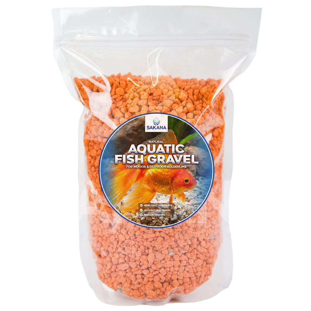 Sakana Coloured Aquatic Fish Gravel (Orange)