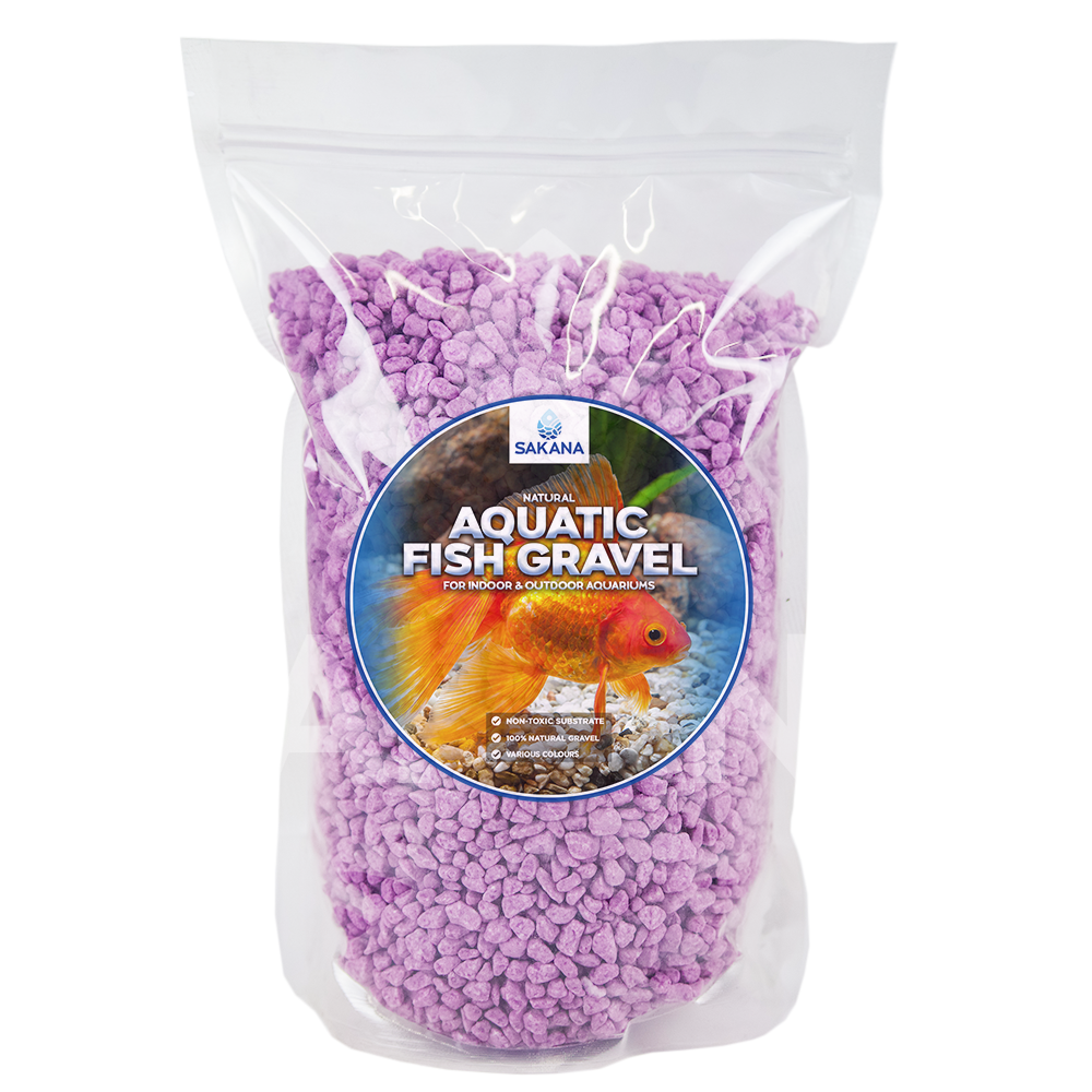 Sakana Coloured Aquatic Fish Gravel (Purple)