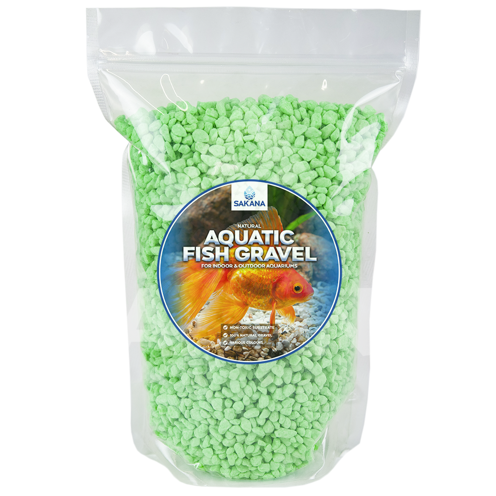 Sakana Fluorescent Aquatic Fish Gravel (Green)