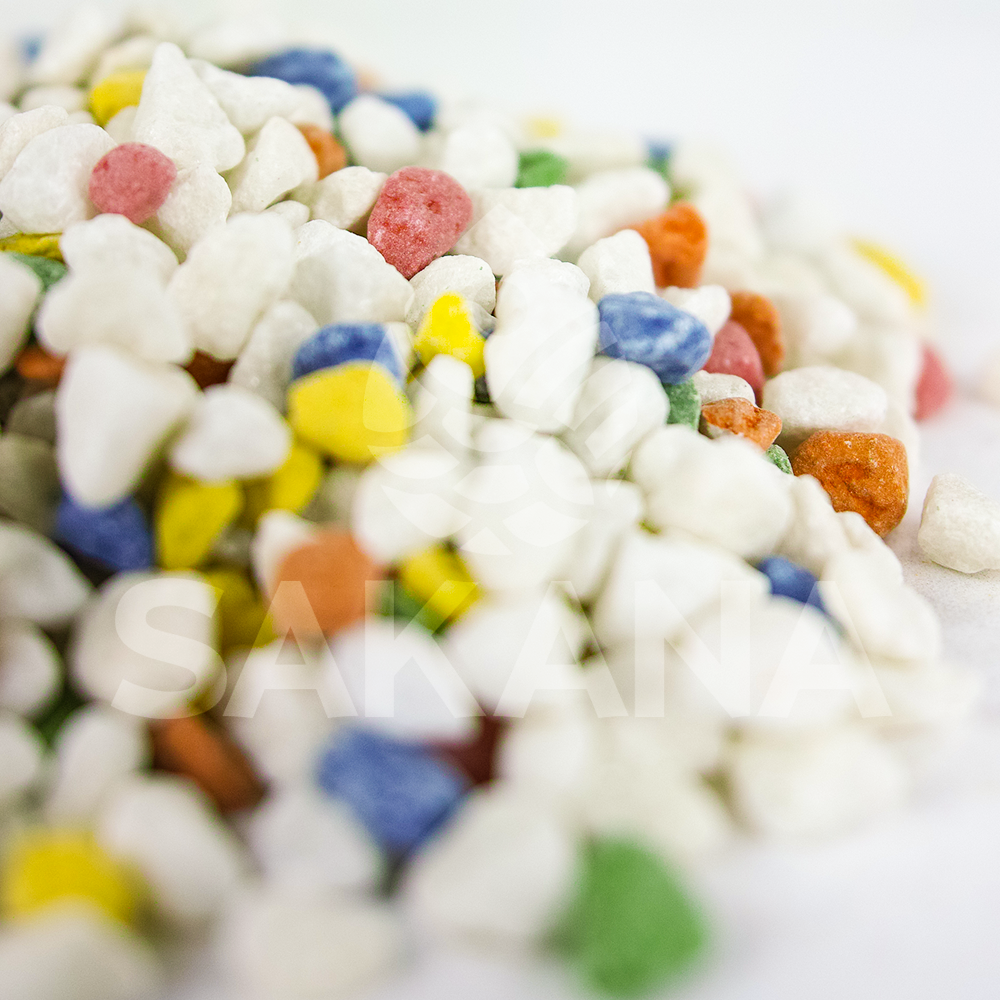 Sakana Coloured Aquatic Fish Gravel (Rainbow Mix)