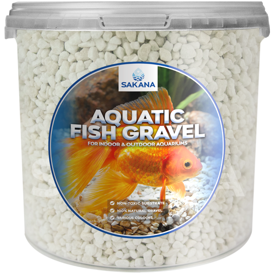 Sakana Coloured Aquatic Fish Gravel (White)