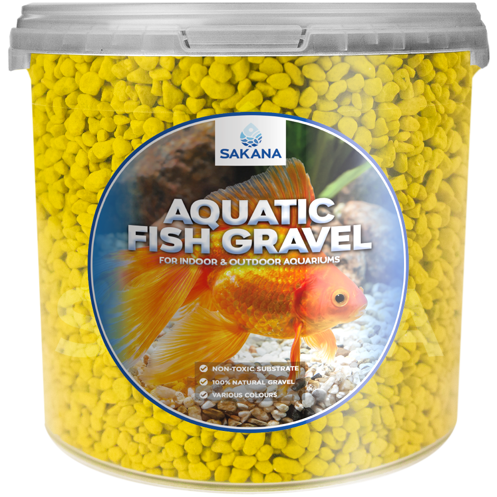 Sakana Coloured Aquatic Fish Gravel (Yellow)
