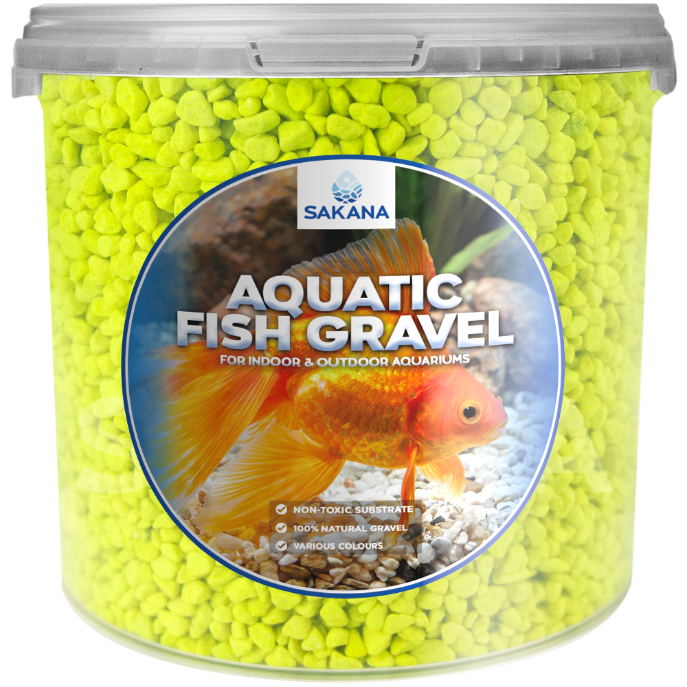 Sakana Fluorescent Aquatic Fish Gravel (Yellow)