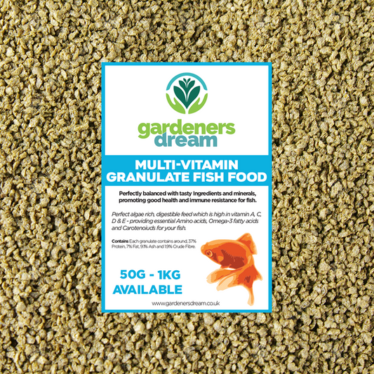 GardenersDream Multi-Vitamin Granulate Fish Food 1.2 - 1.5mm