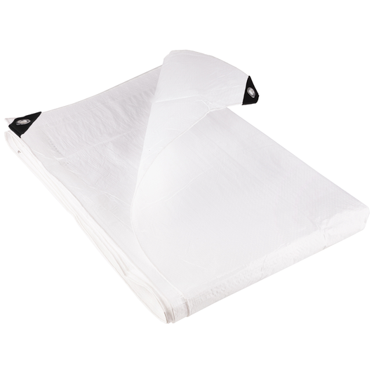GroundMaster 110gsm Standard White Tarpaulins