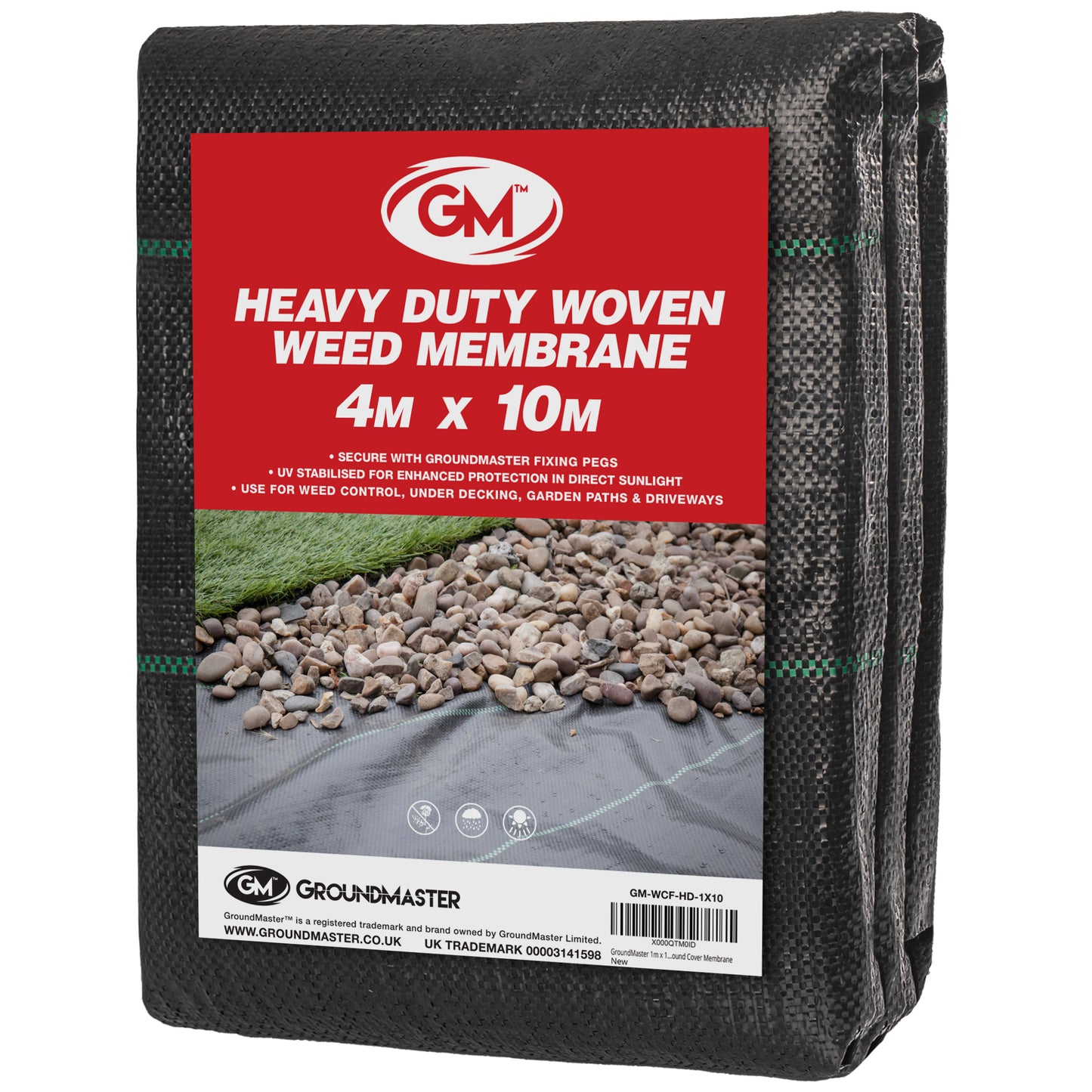 GM 4m x 10m Weed Control Fabric