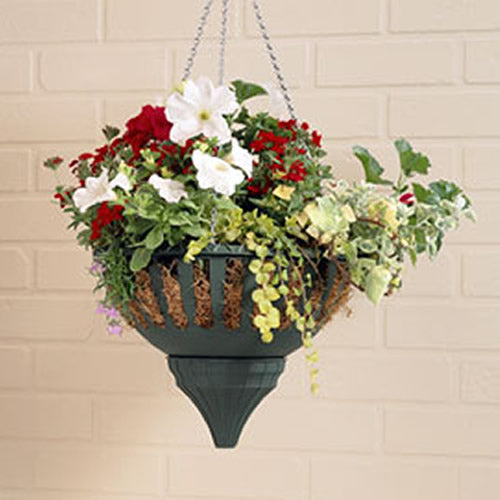 Aqua Lock Hanging Basket 16" (Green)