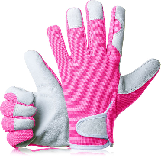 Comfy Gardener Gloves - Electric Pink - Medium