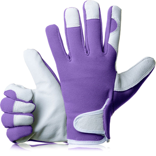 Comfy Gardener Gloves - Plum Purple - Medium