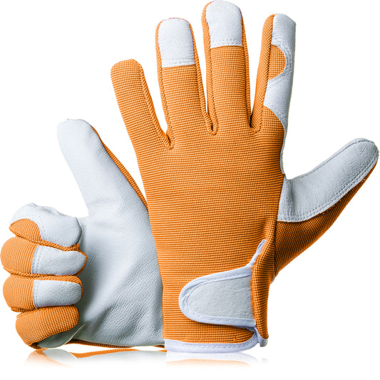 Comfy Gardener Gloves - Sunset Orange - Medium