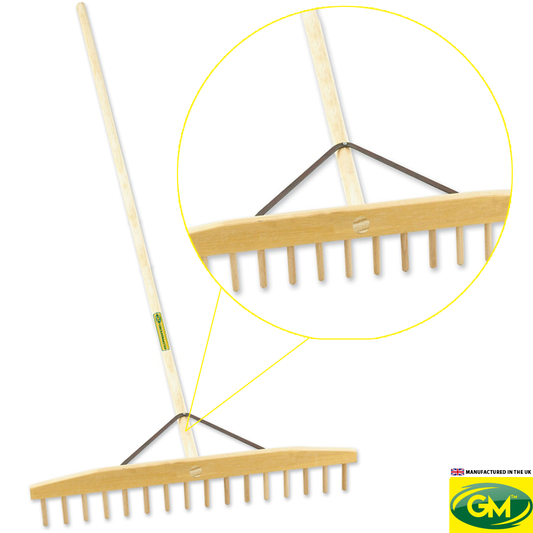 GM Wooden Rake - 16 Teeth