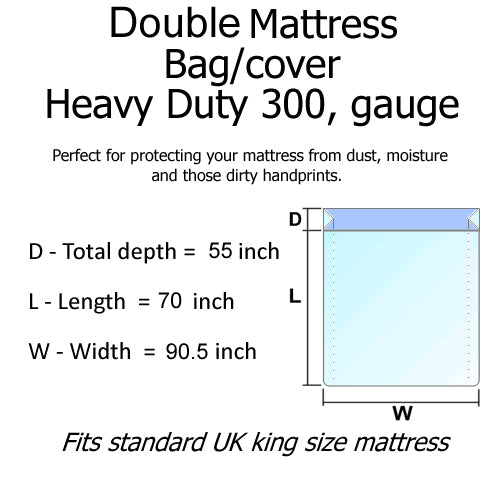 10 x 4.6ft Double Mattress cover