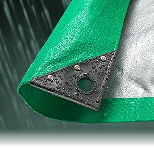 Green/Silver Tarpaulin (5.5m x 7.0m)