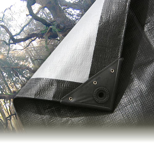 Black/Silver Tarpaulin (4.0m x 5.0m)