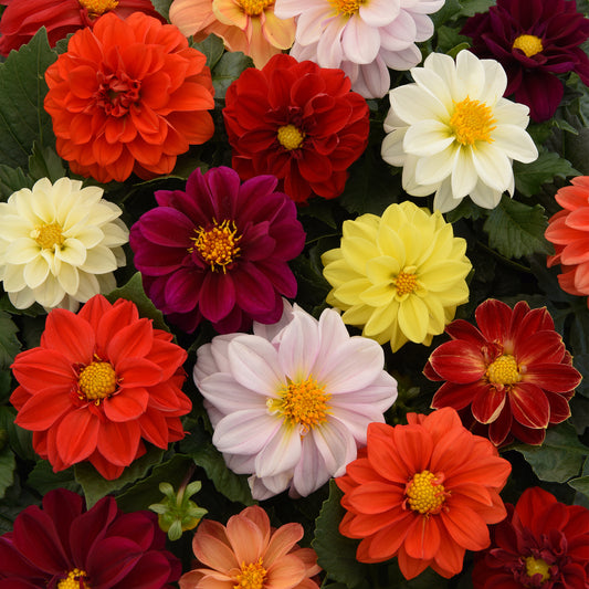 Bedding Plants - Dahlia Figaro Mix (6 Pack)