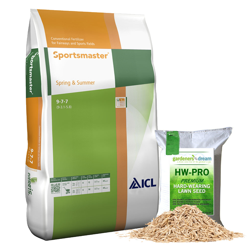 Sportsmaster Spring & Summer 25kg + 100g GD HW Grass Seed Sample